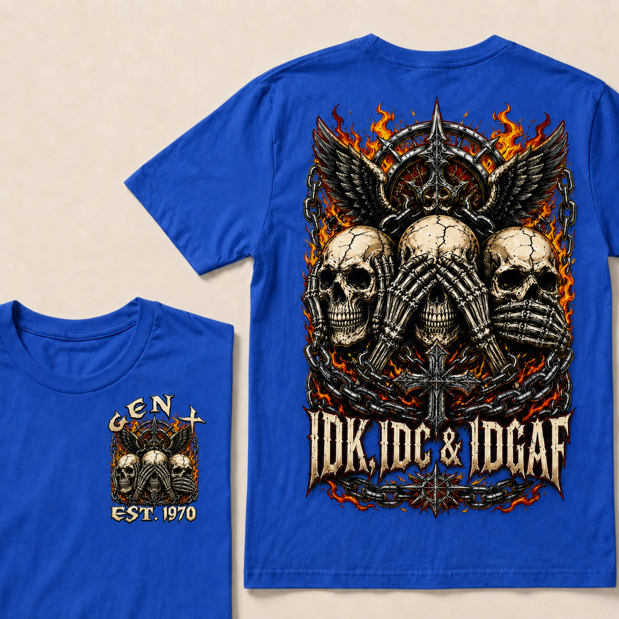Idk Idc & Idgaf Custom Year T-shirt