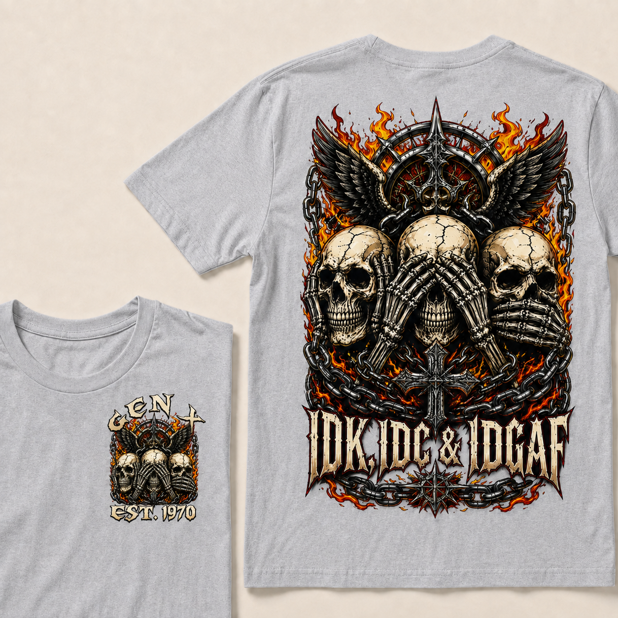 Idk Idc & Idgaf Custom Year T-shirt