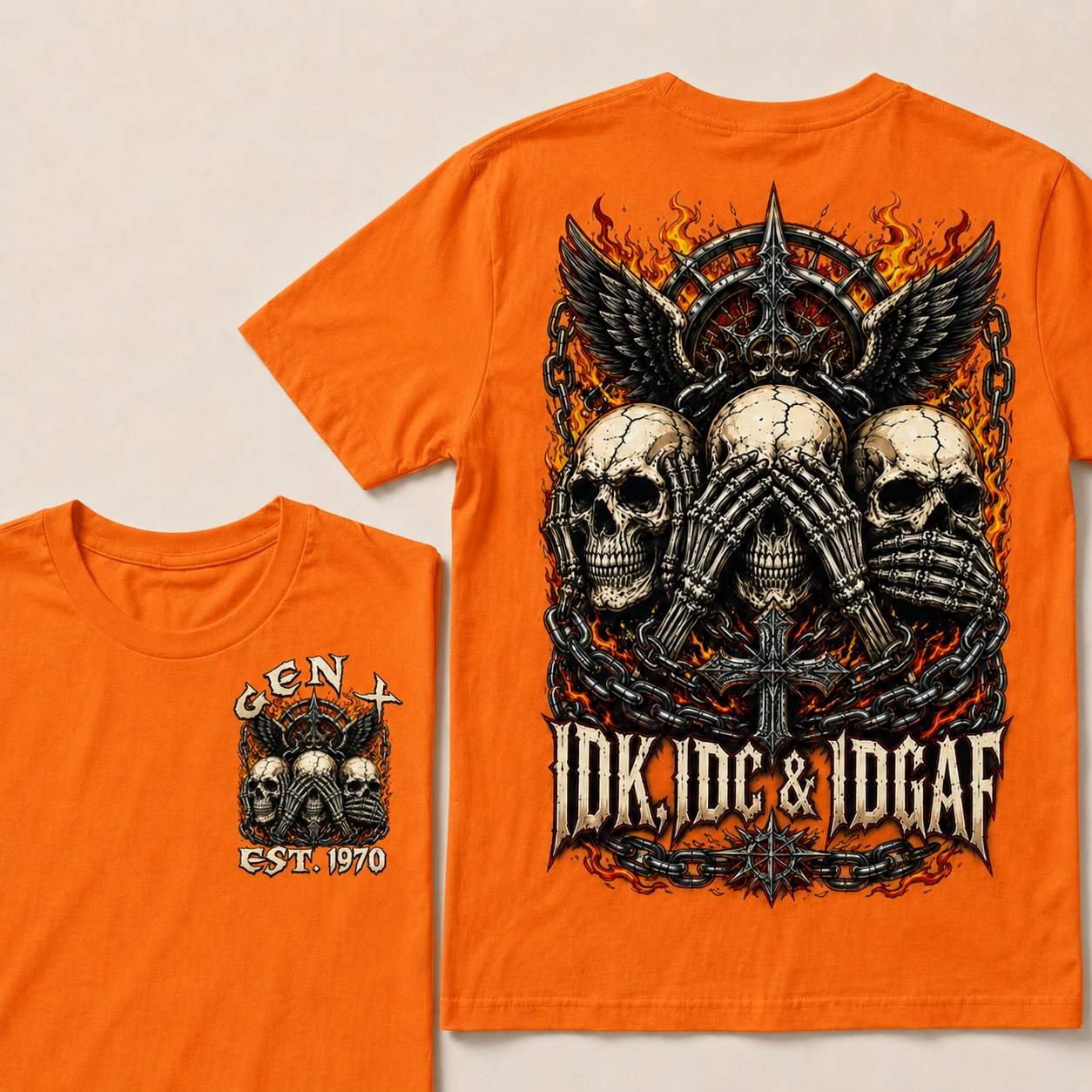 Idk Idc & Idgaf Custom Year T-shirt