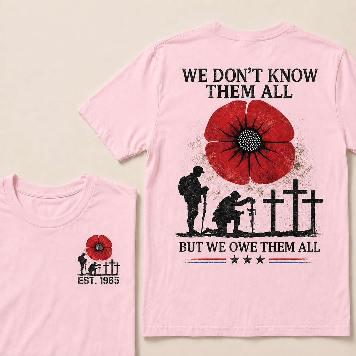 We Don't Know Them All But We Owe Them All Custom Year Women Tops