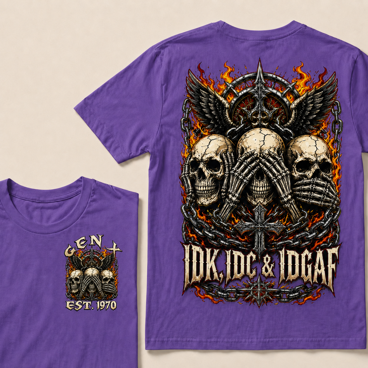 Idk Idc & Idgaf Custom Year T-shirt