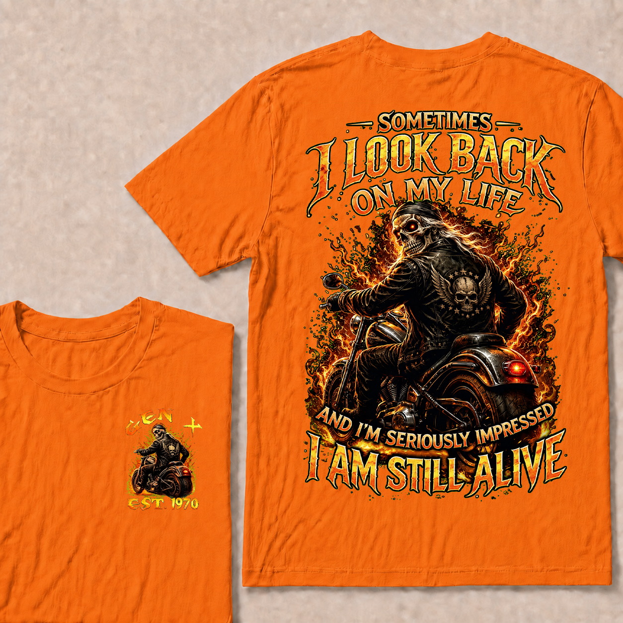 Sometimes I Look Back On My Life Custom Year T-shirt