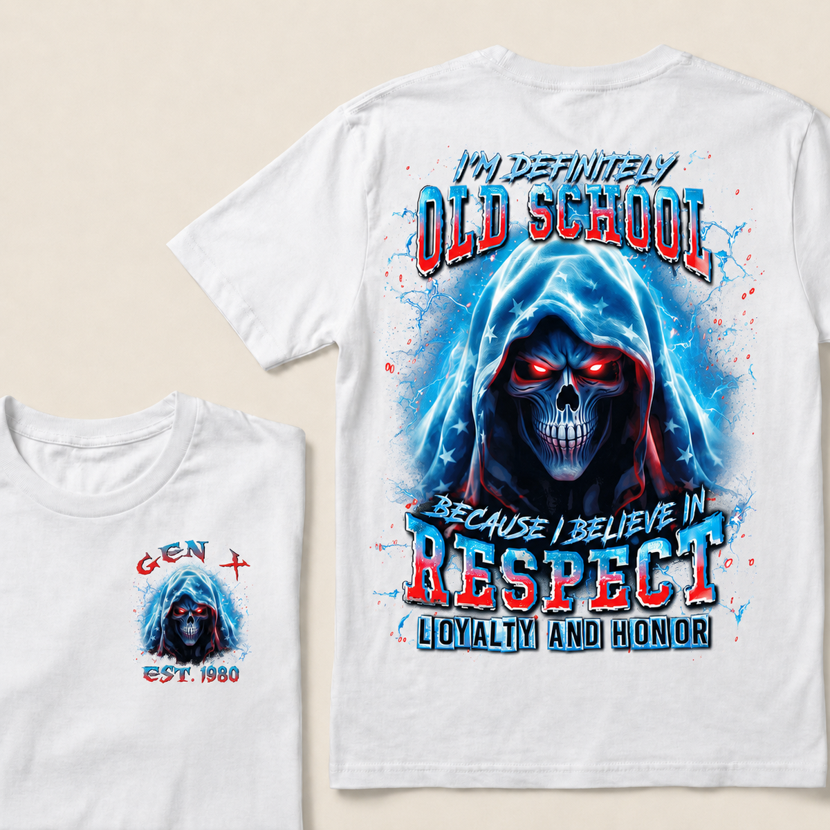 I'm Definitely Old School Custom Year Gen X ,Boomer T-shirt