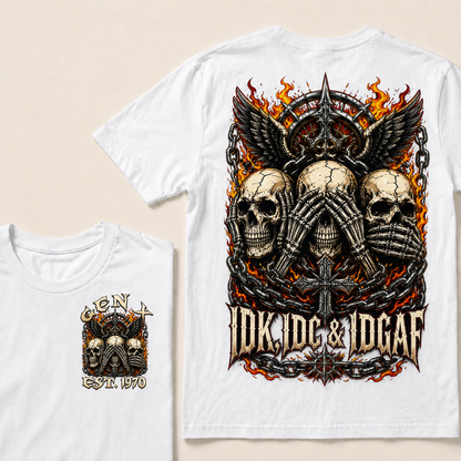 Idk Idc & Idgaf Custom Year T-shirt