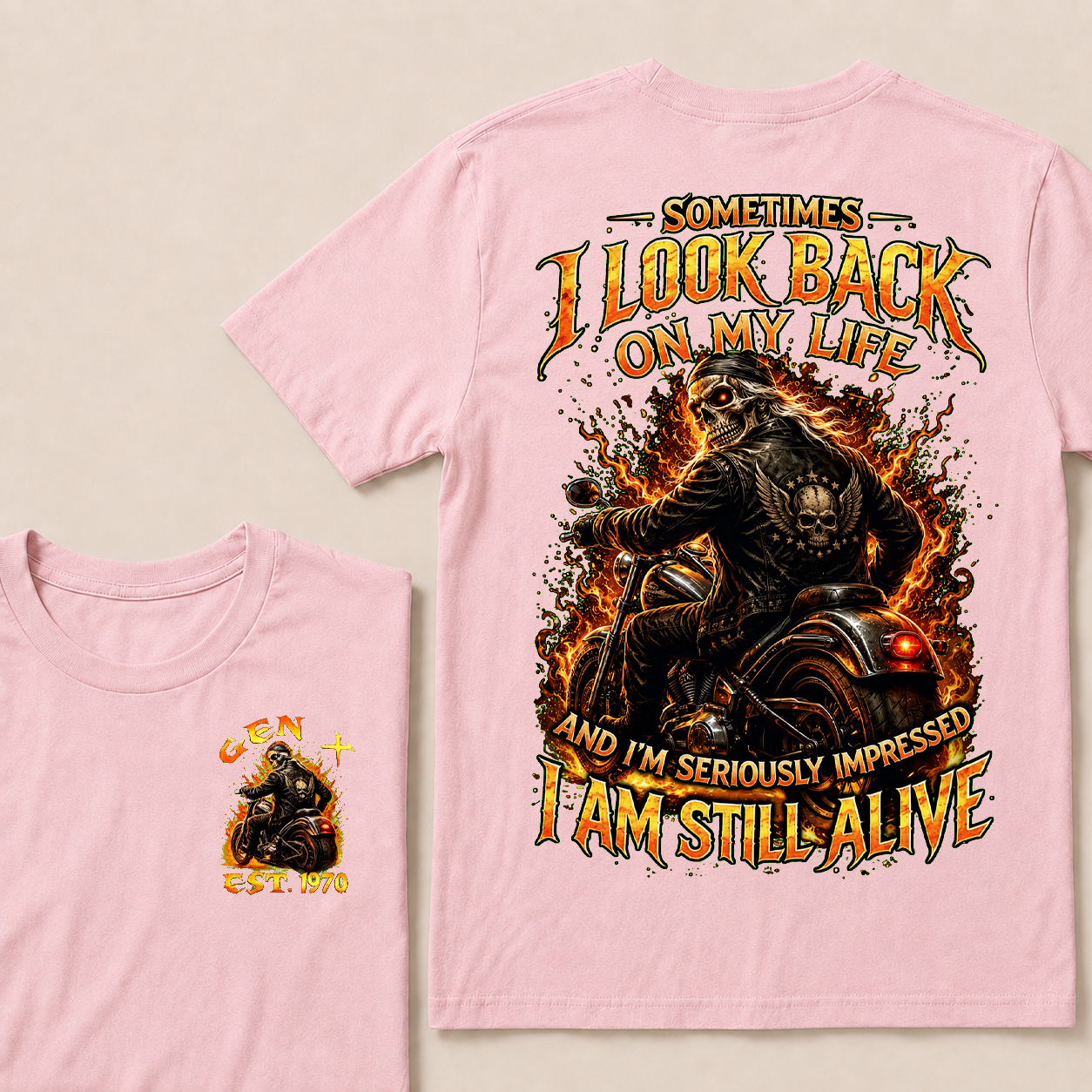 Sometimes I Look Back On My Life Custom Year T-shirt