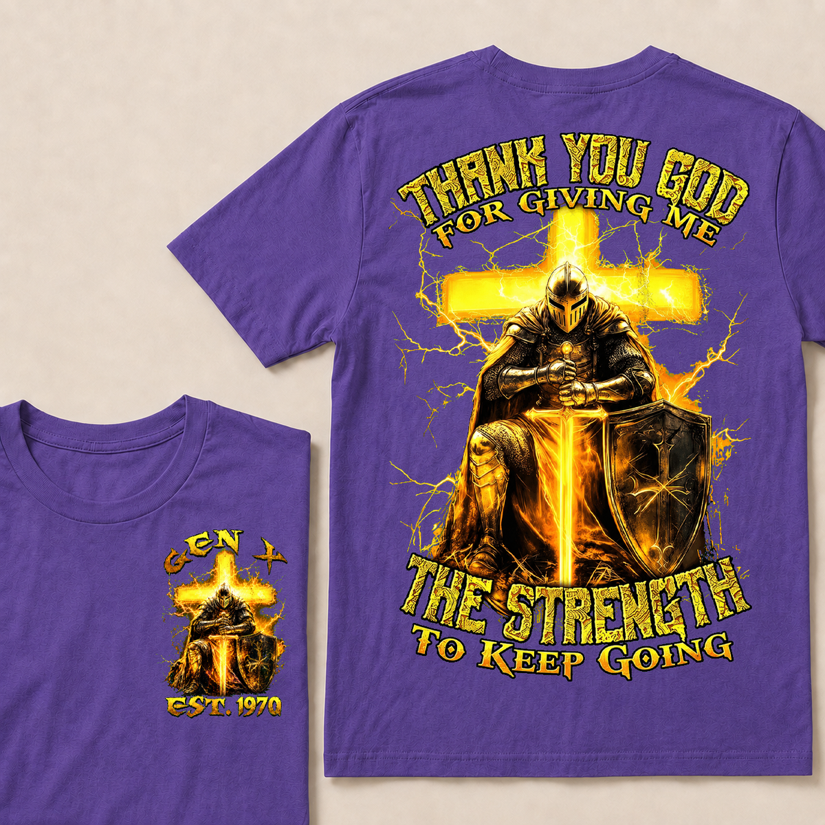 Thank You God For Giving Me The Strength To Keep Going Custom Year T-shirt
