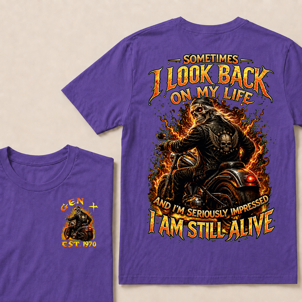 Sometimes I Look Back On My Life Custom Year T-shirt