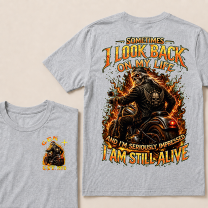 Sometimes I Look Back On My Life Custom Year T-shirt