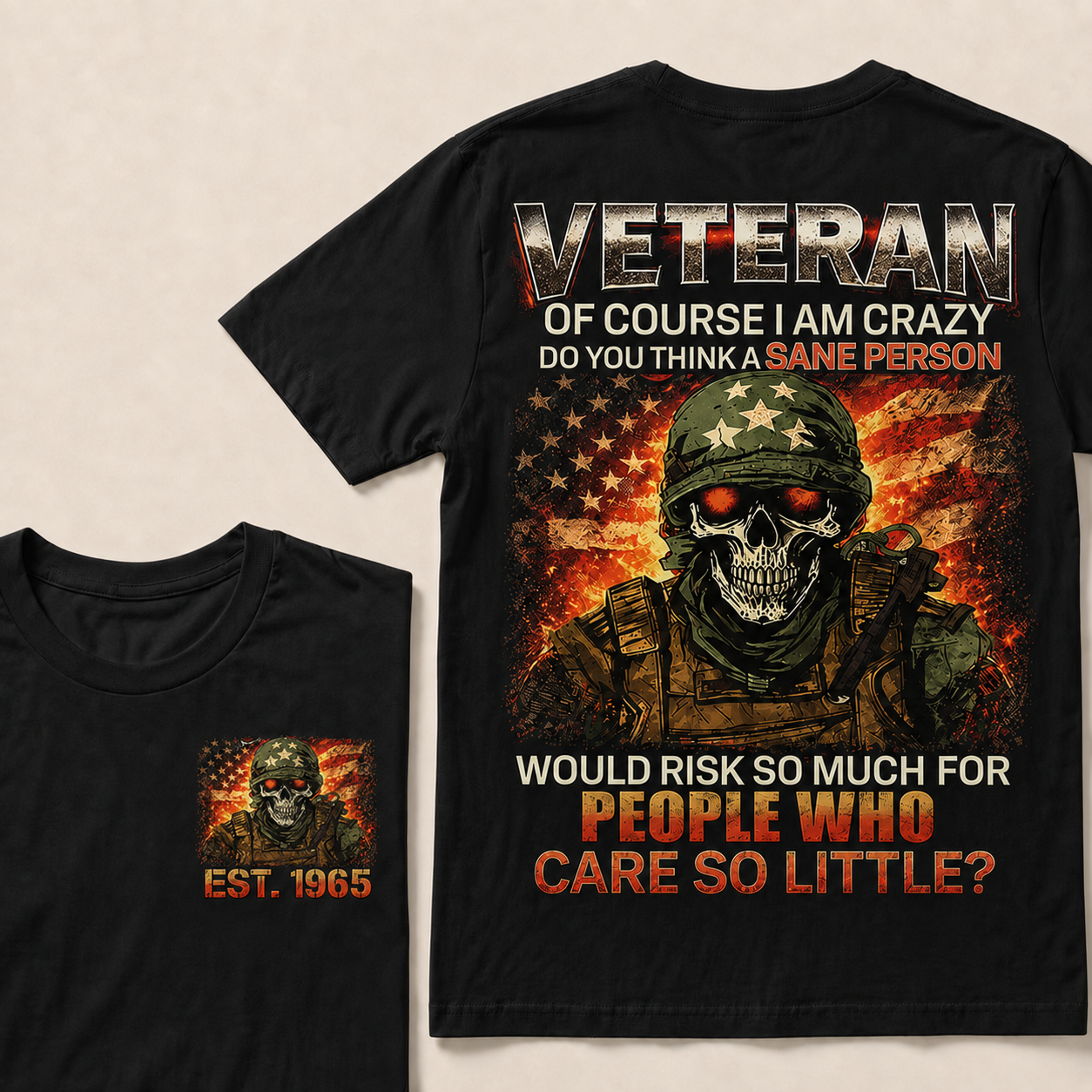 Veteran Of Course I Am Crazy Custom Year Tops