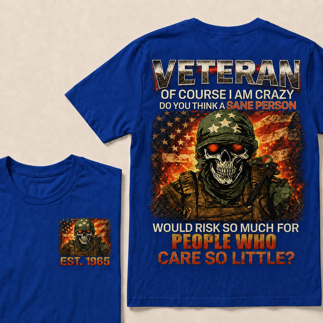 Veteran Of Course I Am Crazy Custom Year Tops
