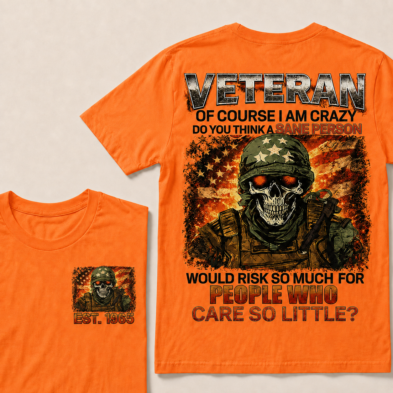 Veteran Of Course I Am Crazy Custom Year Tops