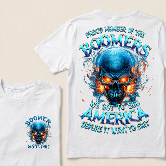 Proud Member Of The Boomers We Got To See America Custom Year T-shirt