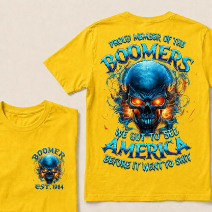 Proud Member Of The Boomers We Got To See America Custom Year T-shirt