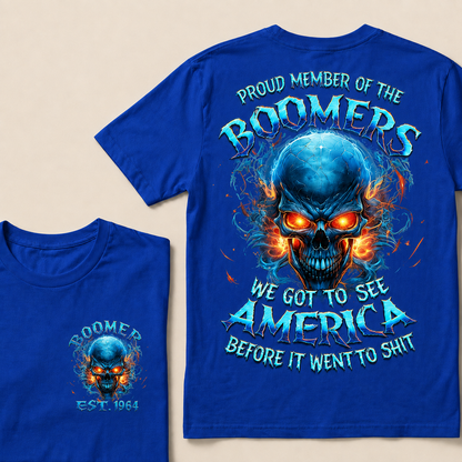 Proud Member Of The Boomers We Got To See America Custom Year T-shirt