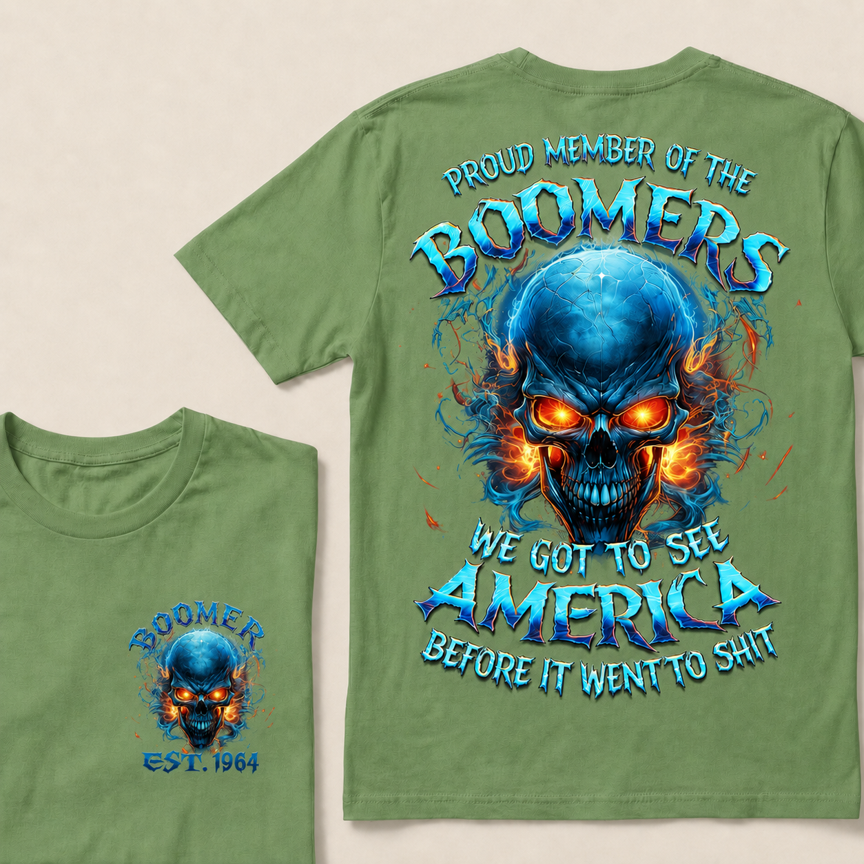 Proud Member Of The Boomers We Got To See America Custom Year T-shirt