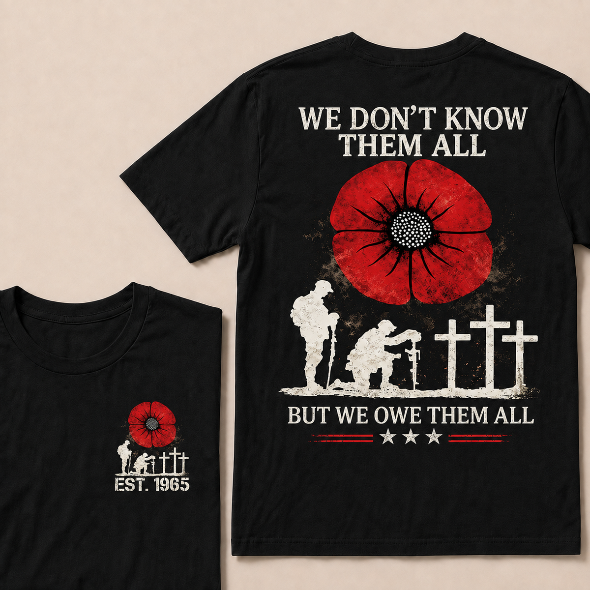 We Don't Know Them All But We Owe Them All Custom Year Women Tops