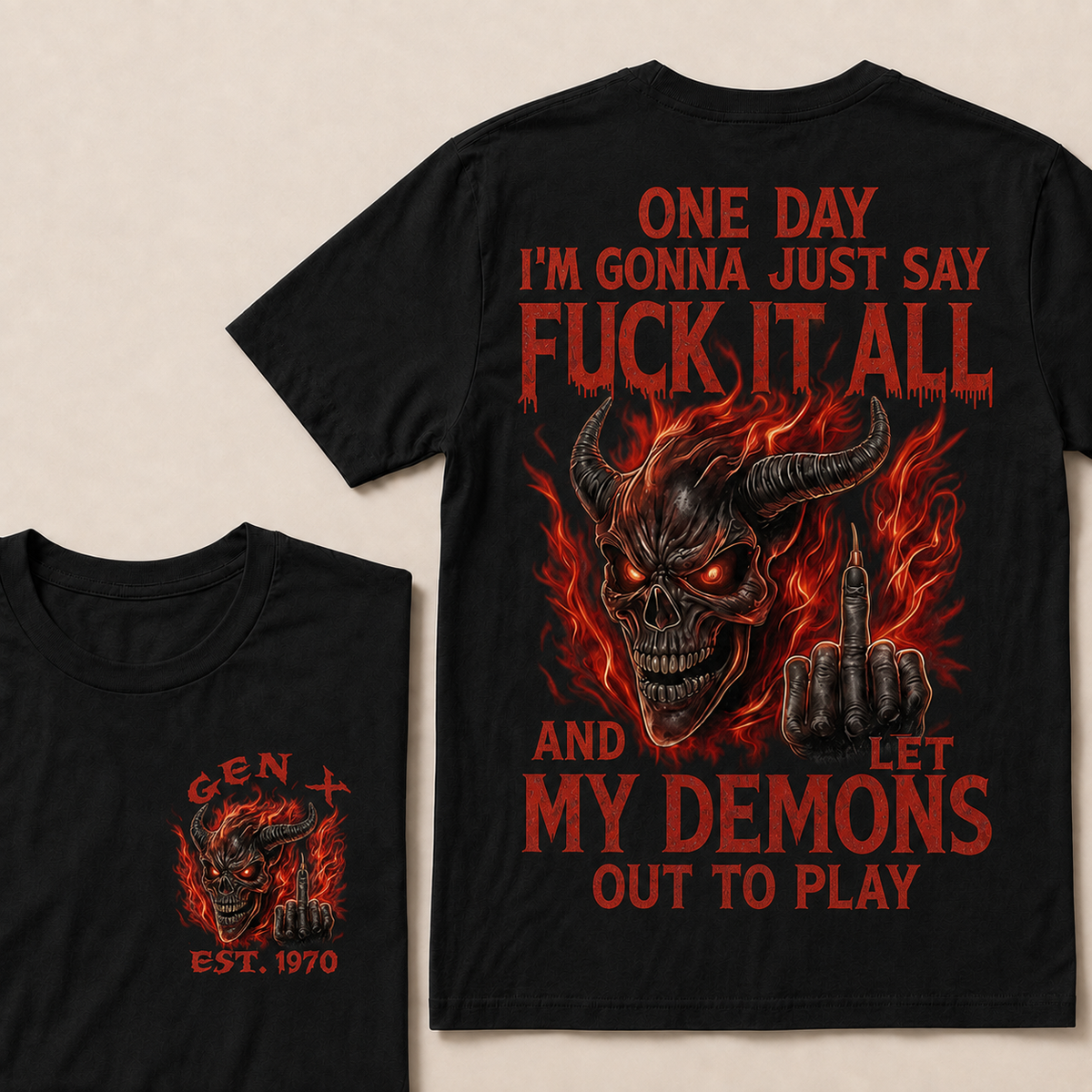 One Day I'm Gonna Just Say F*Ck It All Custom Year Gen X, Boomer T-shirt
