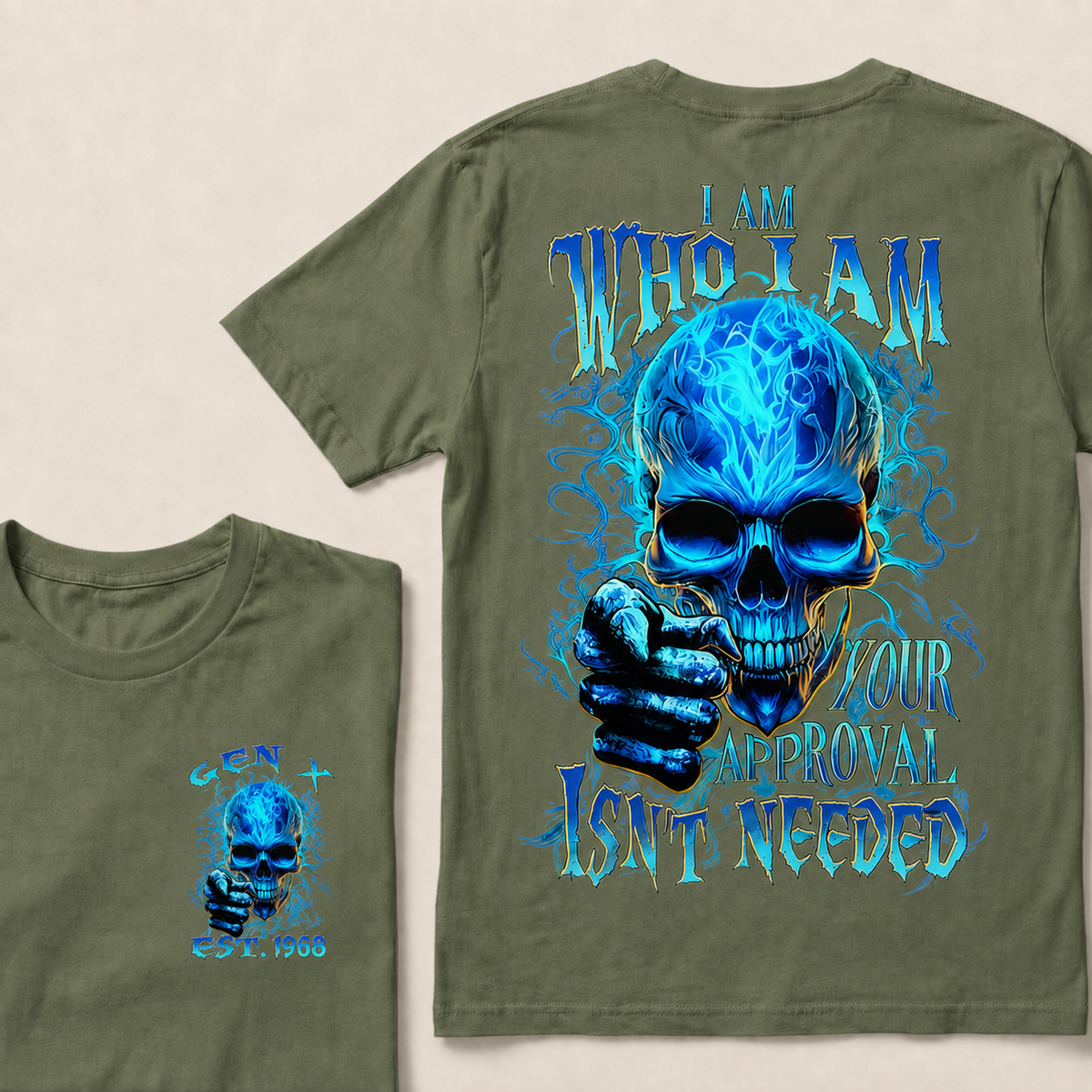 I Am Who I Am Custom Year Gen X ,Boomer T-shirt