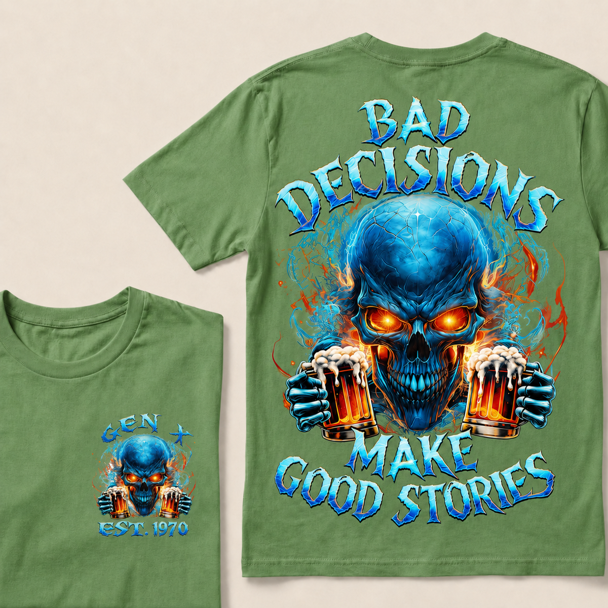 Bad Decisions Make Good Stories Custom Year T-shirt