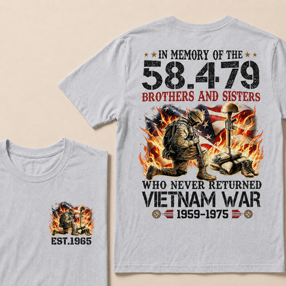 In Memory Of The 58479 Brothers And Sisters Custom Year T-shirt