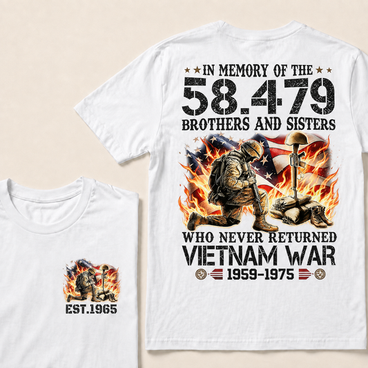 In Memory Of The 58479 Brothers And Sisters Custom Year T-shirt