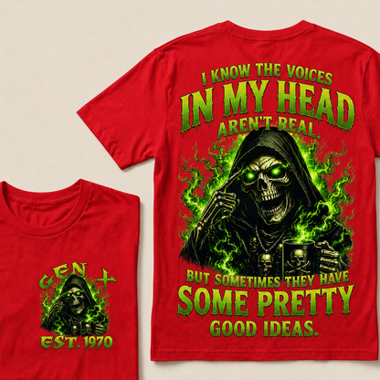 I Know The Voices In My Head Aren't Real Custom Year T-shirt