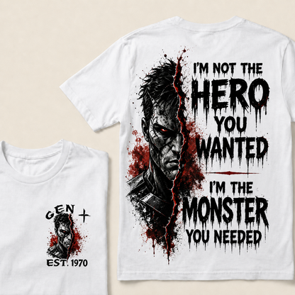 I'm Not The Hero You Wanted I'm The Monster You Needed Custom Year T-shirt