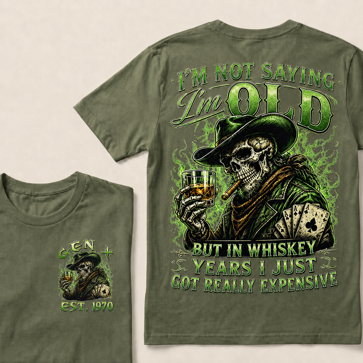 I'm Not Saying I'm Old But In Whiskey Years I Just Got Really Expensive Custom Year T-shirt
