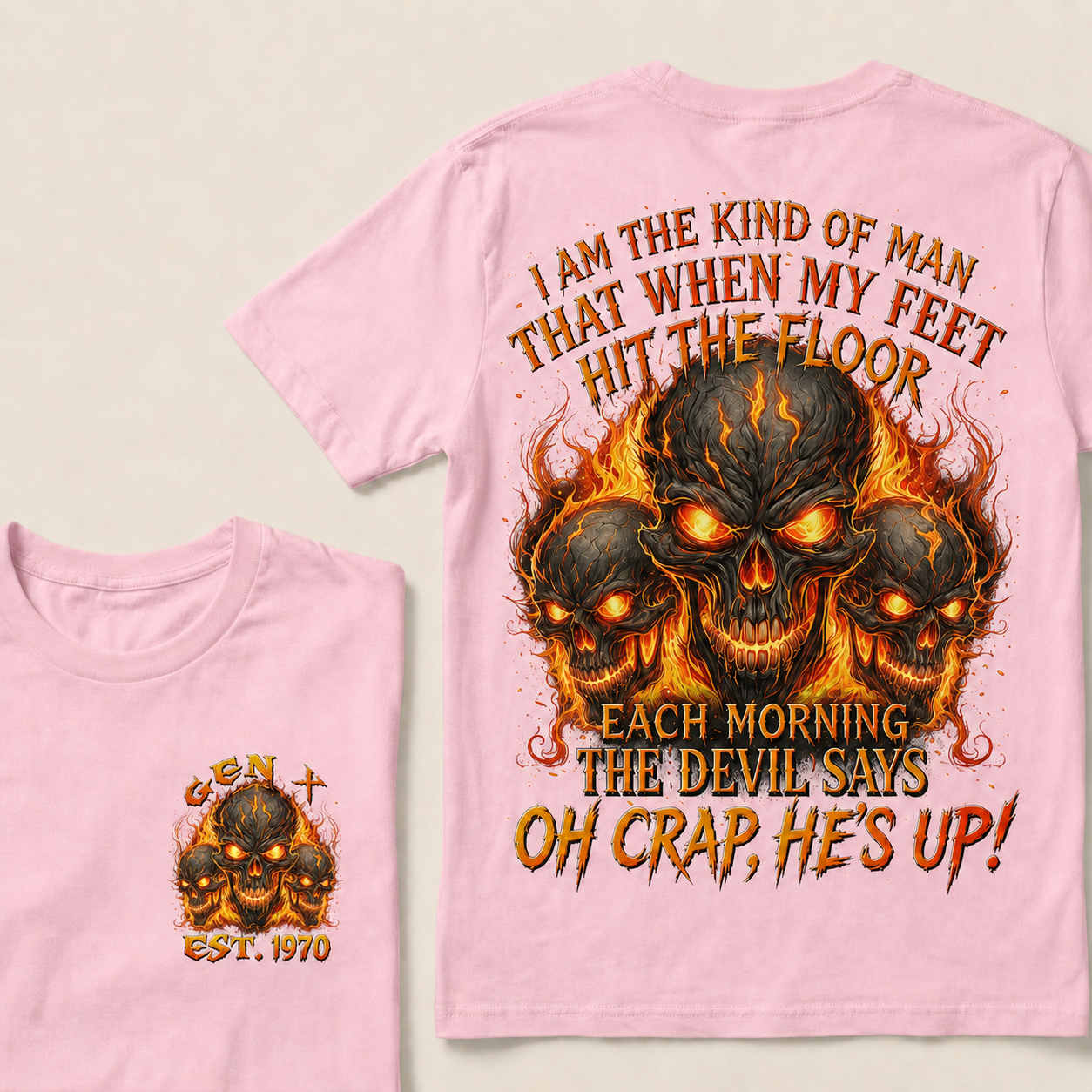 I Am The Kind Of Man That When My Feet Hit The Floor Each Morning Custom Year T-shirt