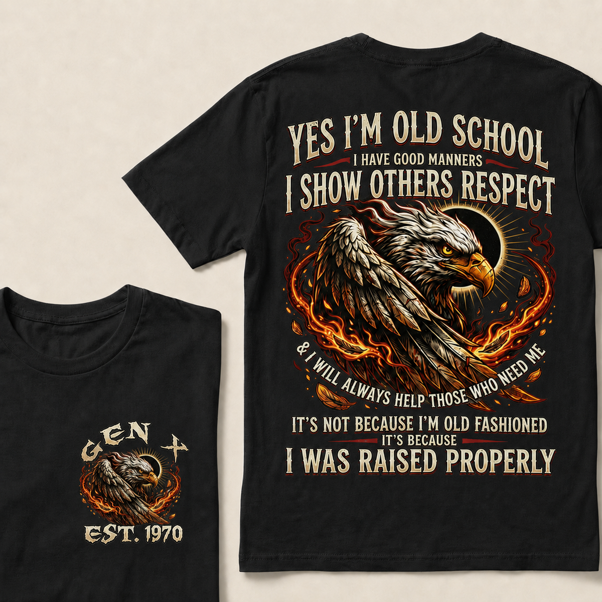 Yes I'm Old School I Have Good Manners Custom Year T-shirt