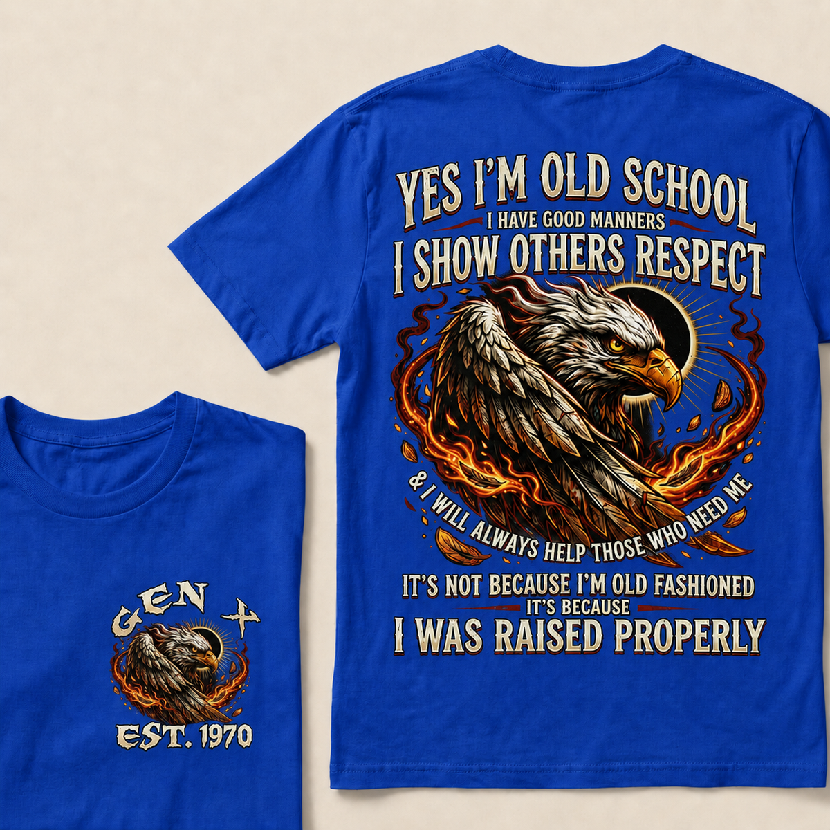 Yes I'm Old School I Have Good Manners Custom Year T-shirt