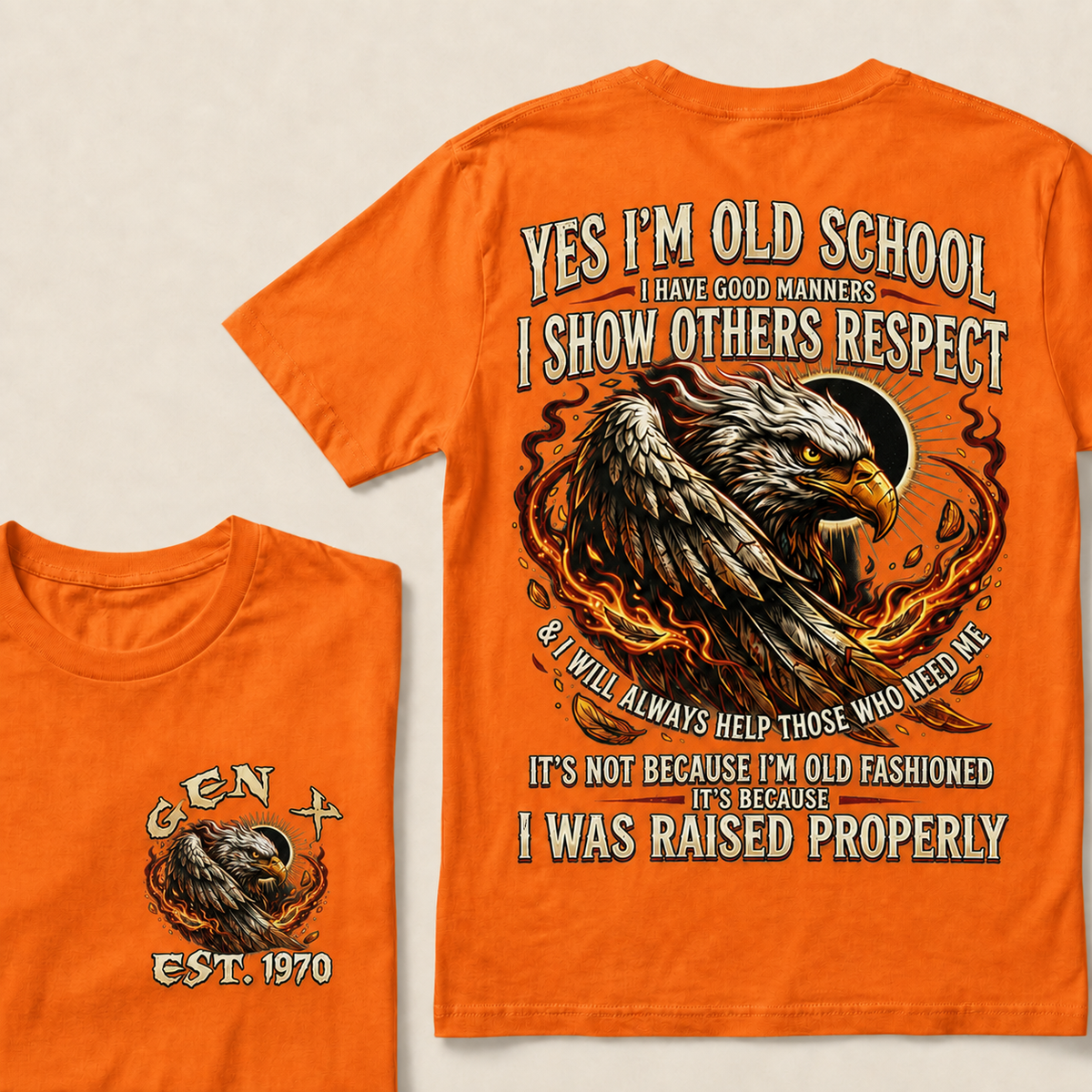 Yes I'm Old School I Have Good Manners Custom Year T-shirt
