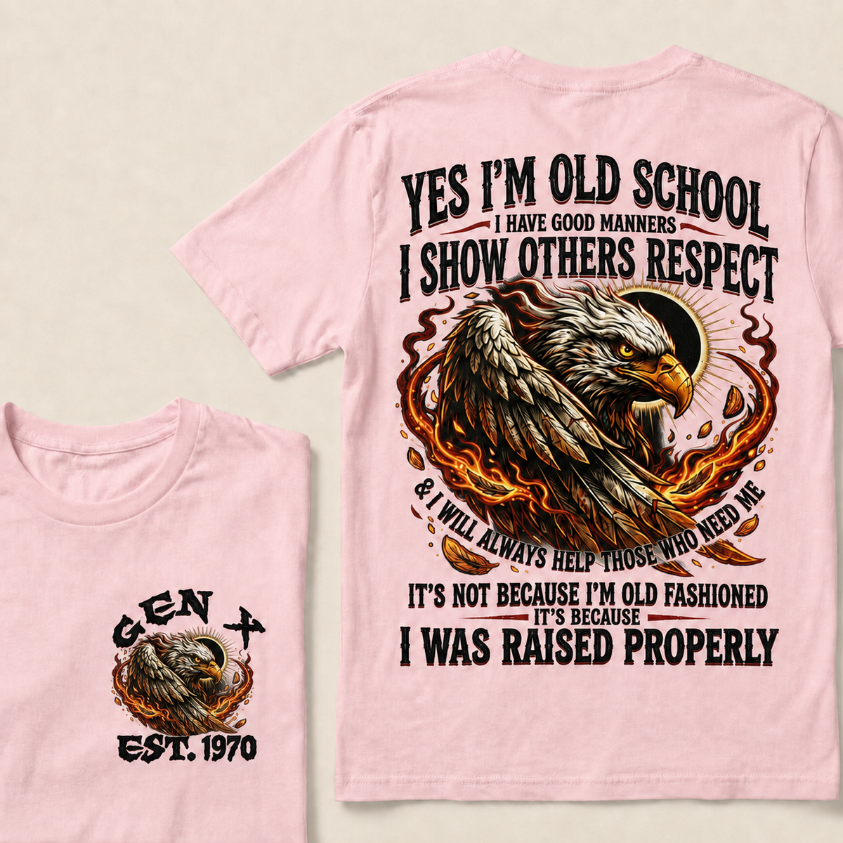 Yes I'm Old School I Have Good Manners Custom Year T-shirt