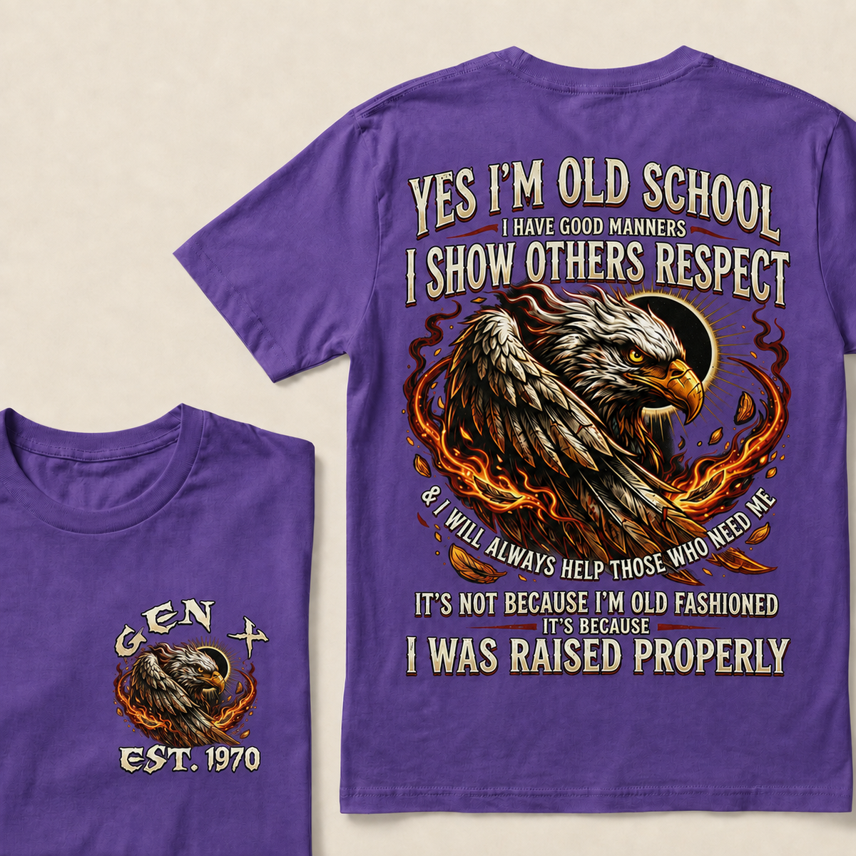 Yes I'm Old School I Have Good Manners Custom Year T-shirt