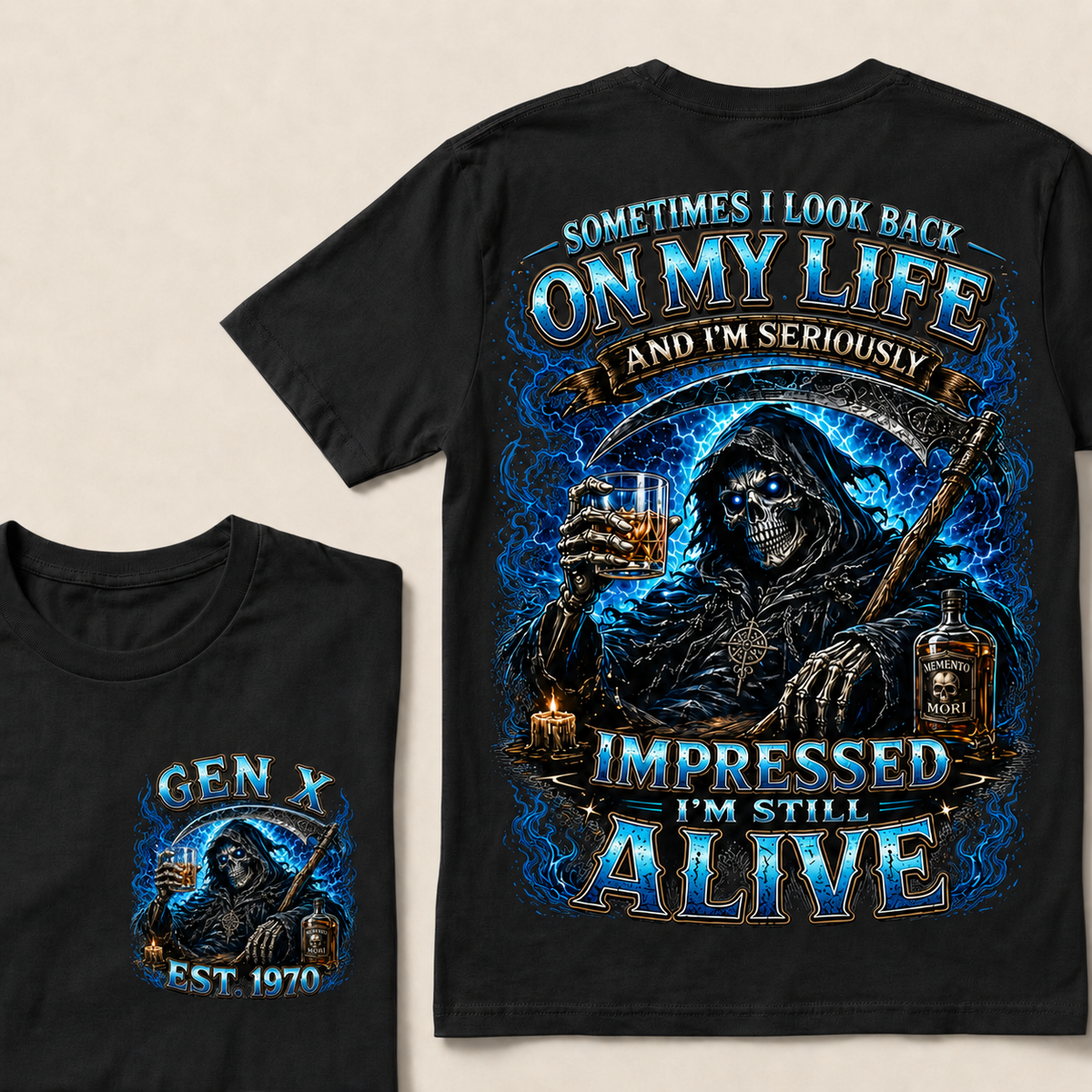 Sometimes I Look Back On My Life Custom Year T-shirt