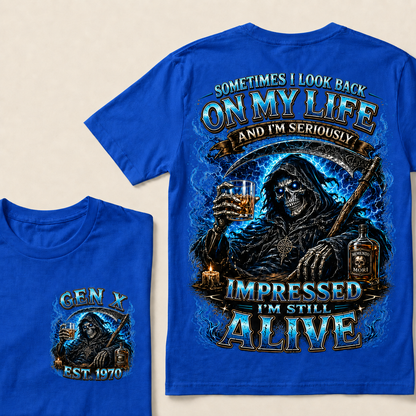Sometimes I Look Back On My Life Custom Year T-shirt