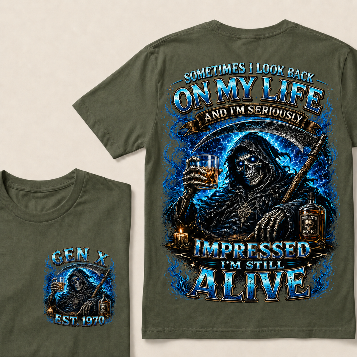 Sometimes I Look Back On My Life Custom Year T-shirt