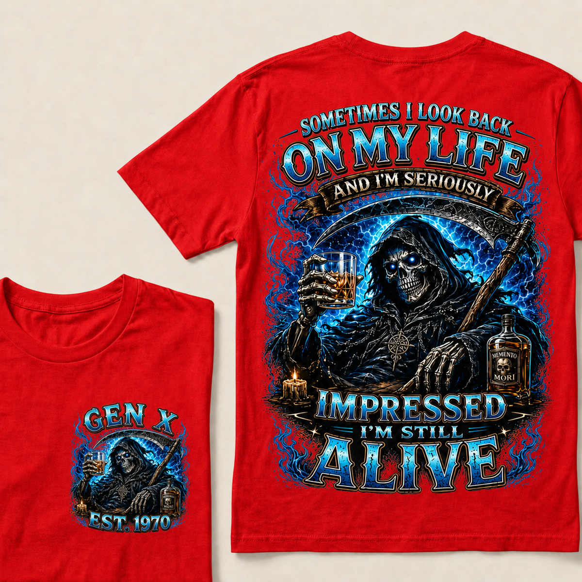 Sometimes I Look Back On My Life Custom Year T-shirt