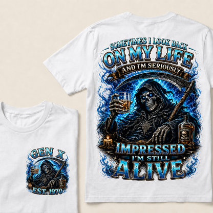 Sometimes I Look Back On My Life Custom Year T-shirt